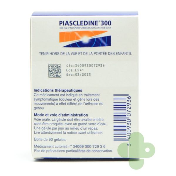 PIASCLEDINE 300 mg, 90 gélules