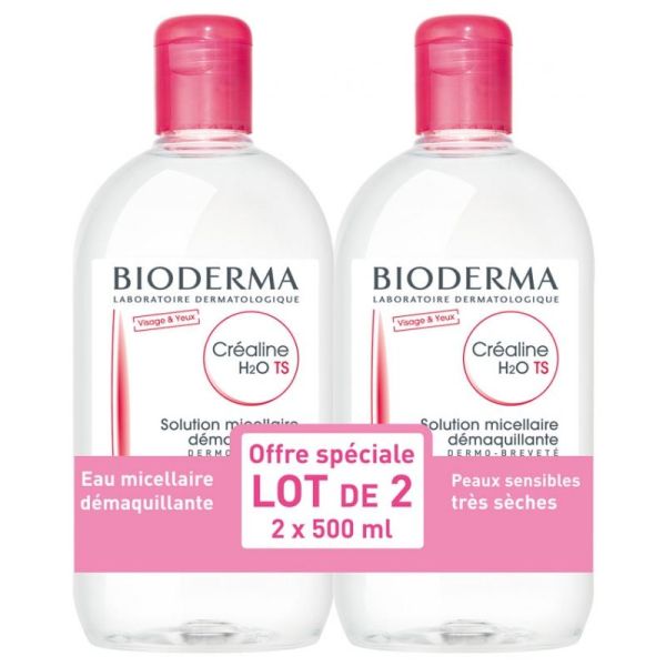 Bioderma Crealine TS H2O bipack 2x500ml