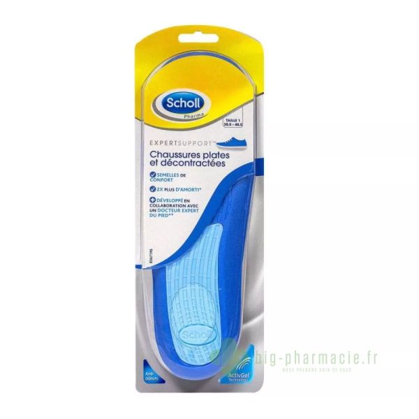 Scholl semelles chaussures plates et décontractées T 1