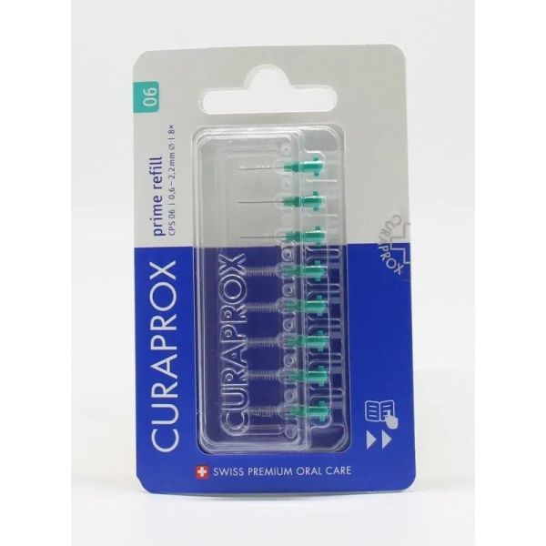 CURAPROX CPS 06 prime refill turquoise boite de 8