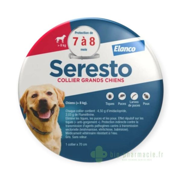 Seresto Collier Grand Chien boite de 1 collier