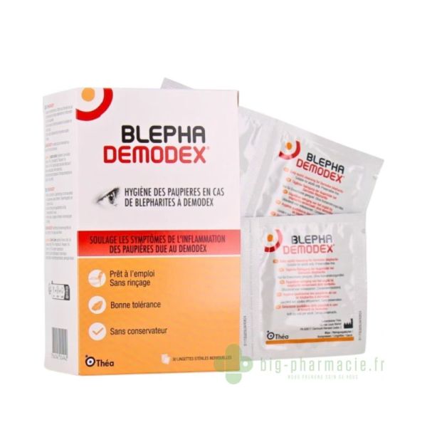 Blephademodex Boite De 30 Lingettes