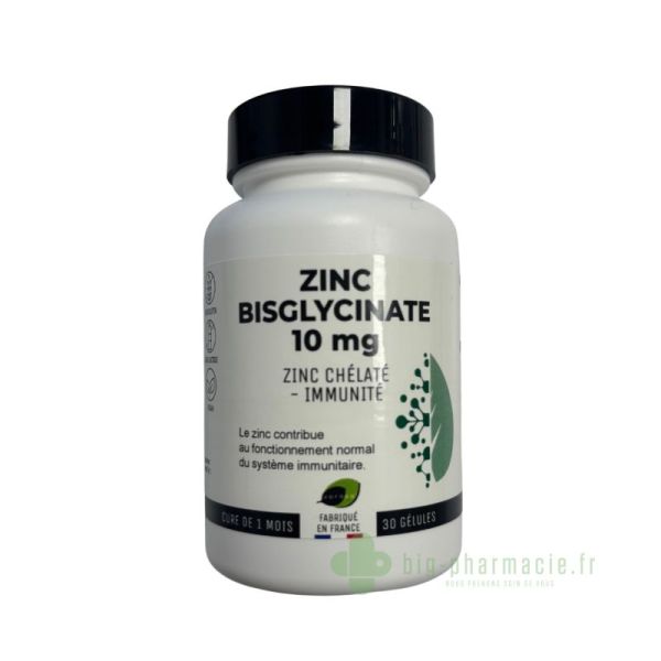 zinc bisglycinate 10mg 30 gélules