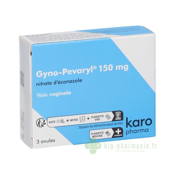 Gynopevaryl Lp 150mg 1 ovule