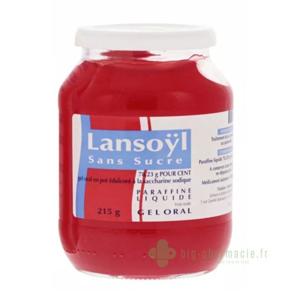 Lansoyl Sans Sucre Gel Oral Framboise 215g