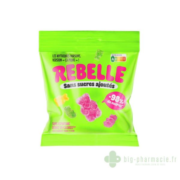 Rebelles, bonbons sans sucres ajoutés
